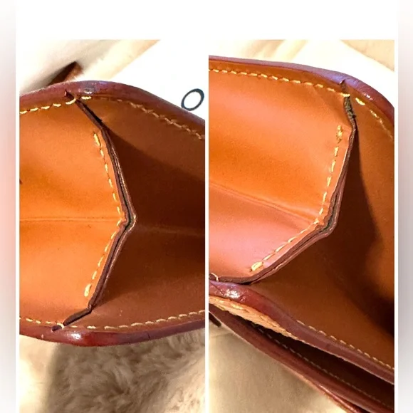 LOUIS VUITTON CLUTCH BAG SELLIER DRAGONNE BROWN EPI WITH KEY🌟 AUTHENTIC 🌟 - Picture 15 of 16